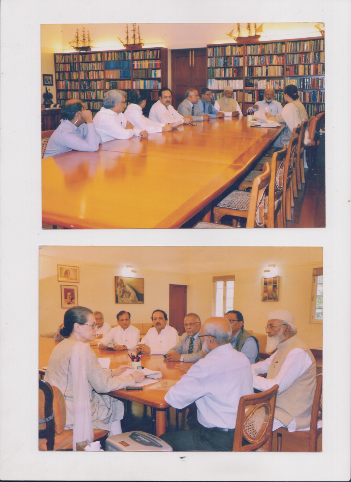 Dr. Alam with Sonia Gandhi